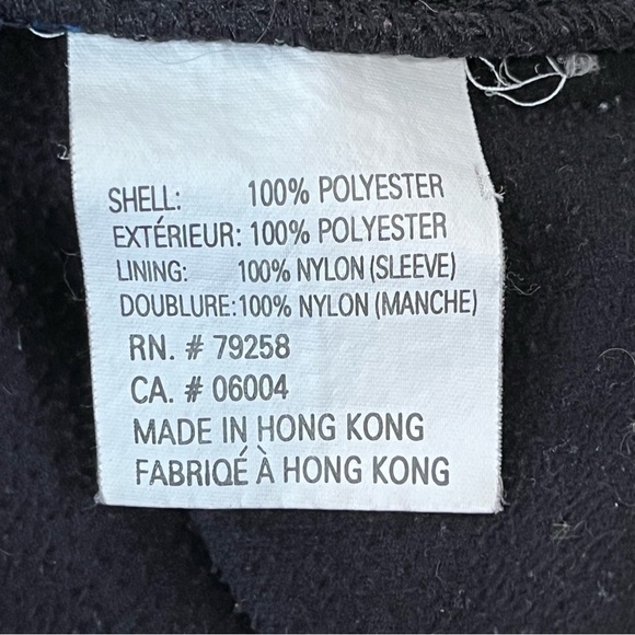 Vintage CB Sports Jacket Womens Medium Black Fleece Full Zip Pockets - Picture 8 of 8